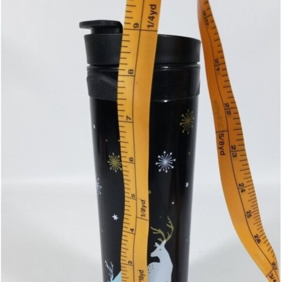 David's Tea Iced Tea Press Winter Pattern 16 Ounce Travel Cup - Picture 12 of 13